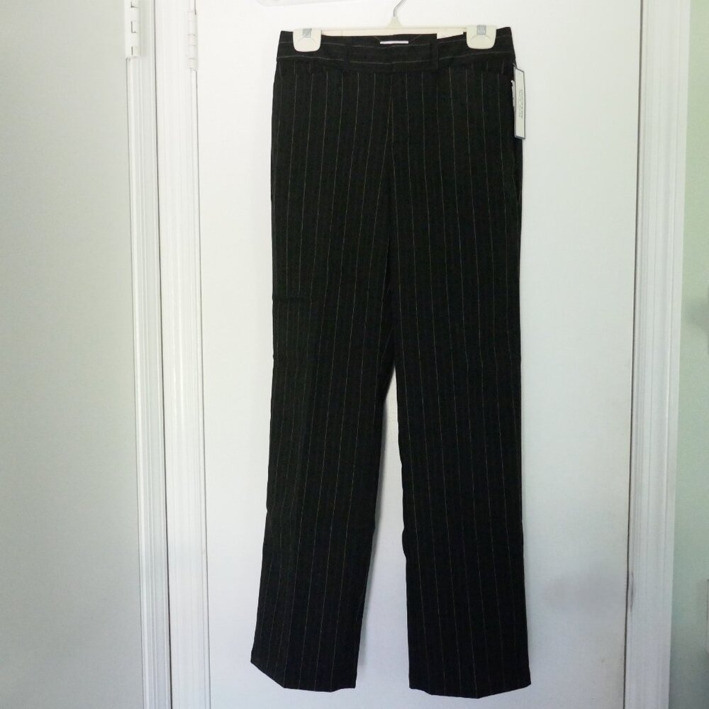 NWT Dockers ideal fit mid rise metro pants stretch pinstripe size 4